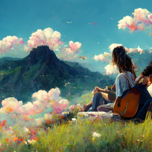 theharpianoguy_Beautiful_boy_and_girl_sitting_on_clouds_having__830fd8fd-30c4-488c-aee1-2f8cd3230a36